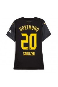 Borussia Dortmund Marcel Sabitzer #20 Fotballdrakt Borte Klær Dame 2024-25 Korte ermer